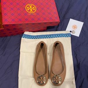 ❌ SOLD ❌ Tory Burch Minnie Travel Leather Ballet